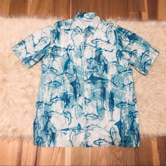 Columbia Other - Columbia PFG Fish Print Vented Fishing Shirt ❤️HP